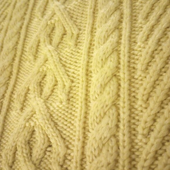 Cable knit turtle/cowl neck tunic viscose and nylon sweater/dress - Picture 9 of 12